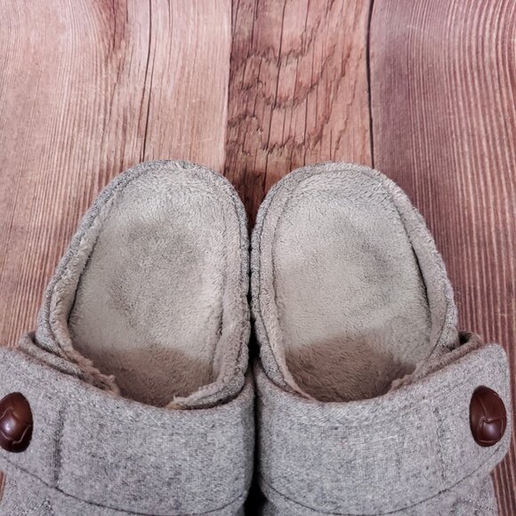 Vionic Carlin Womens Size 6 Gray Quilted Fleece Lined Slip On Slippers Mules - Picture 7 of 15